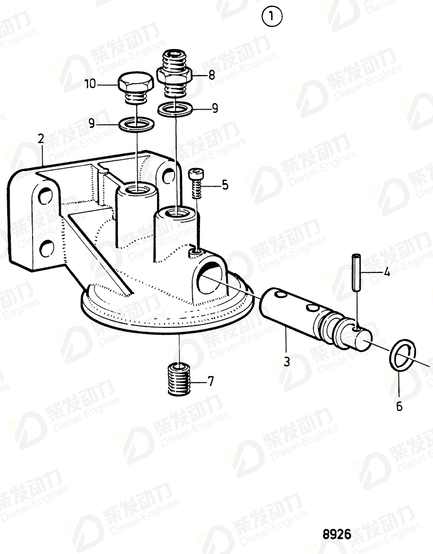 volvo penta Bracket 1661685 Drawing volvo penta Bracket 1661685 Drawing